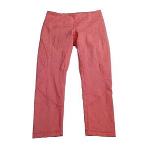 Zella Womens Capri Leggings Yoga Pants Size XS XSmall Pink Micro Stripe